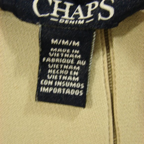 Chaps Navy Blue Multi Color Paisley Tank Style Summer Dress Medium Soft Cotton - Picture 13 of 14